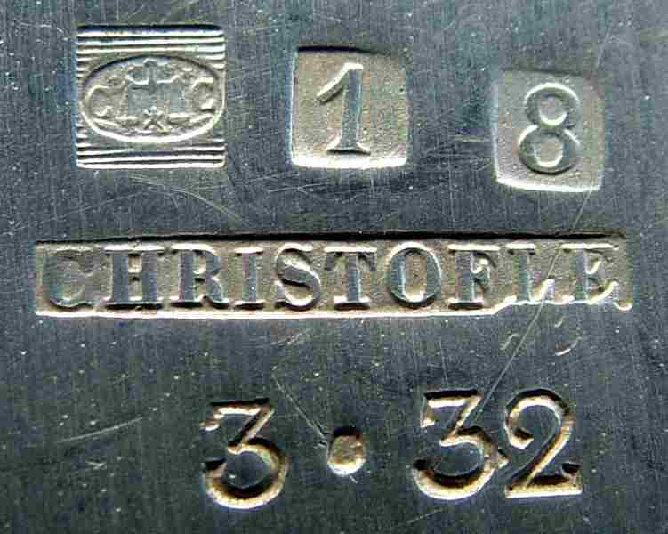 Christofle Silver Plate Marks