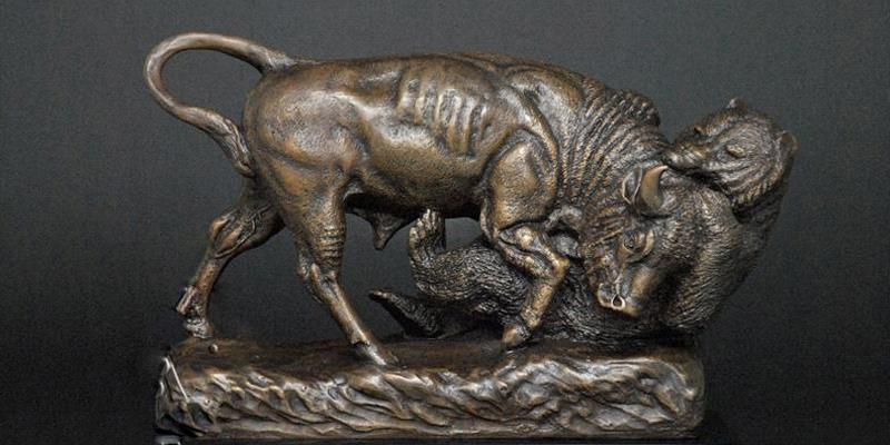Picture of bull and bear piece