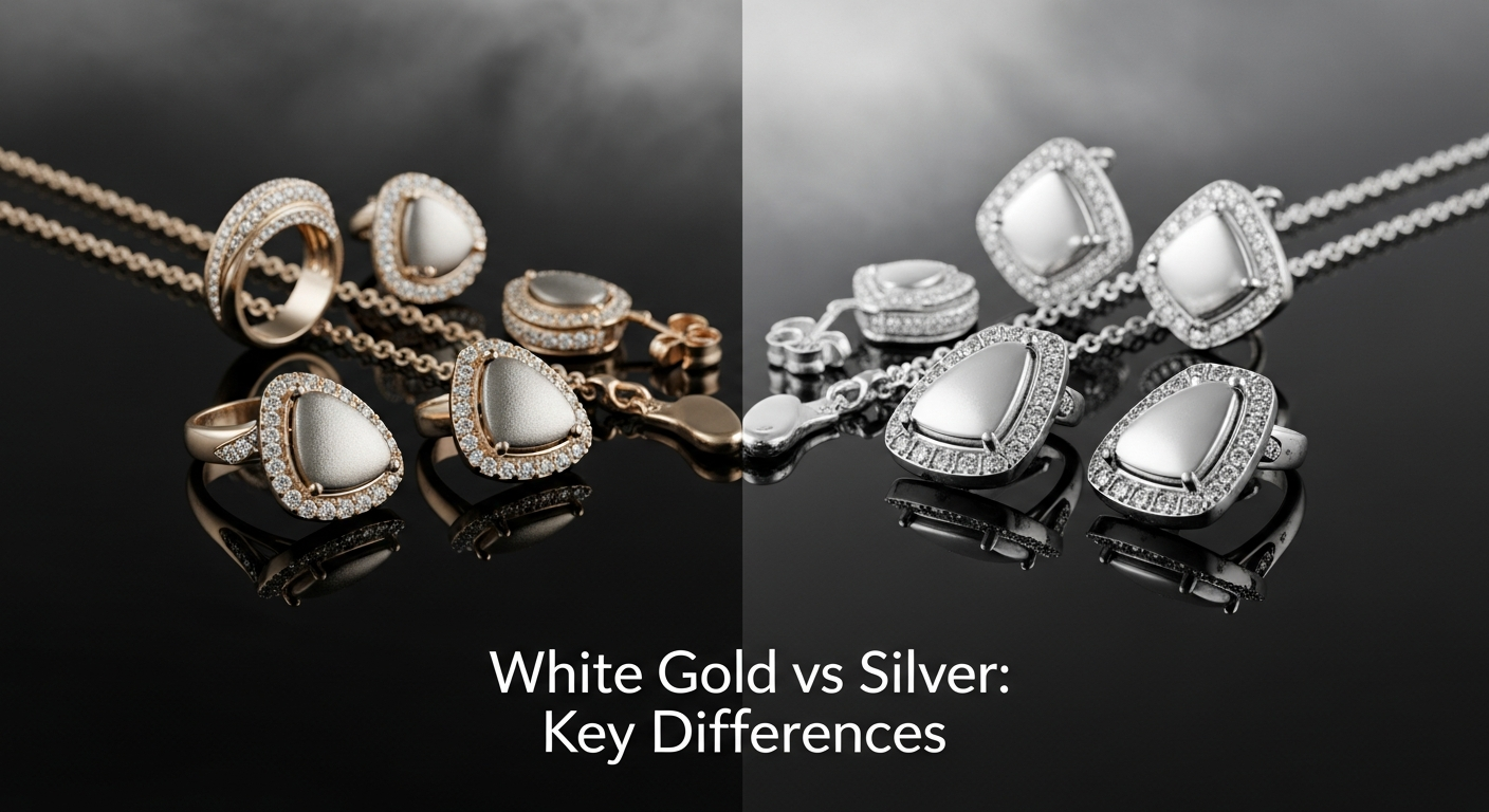 white gold-silver